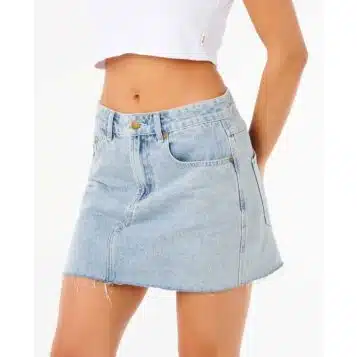 Rip Curl Women's Tabby Denim Mini Skirt Vint Blue