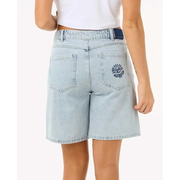 Alternative view of Rip Curl women's Aggie Relaxed Denim Short Vint Blue