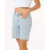 Rip Curl women's Aggie Relaxed Denim Short Vint Blue 10 denim shorts blue 4 1