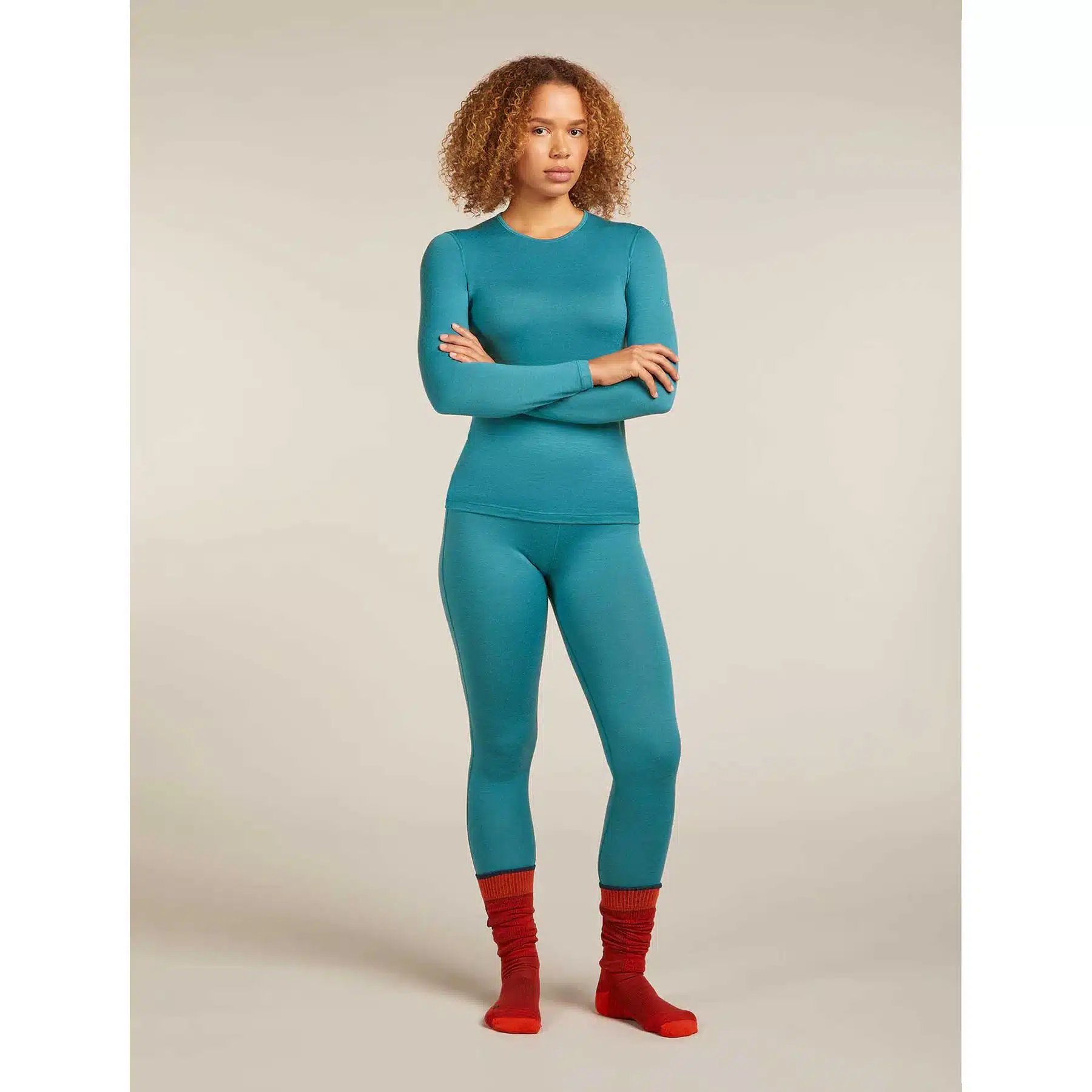 Icebreaker Women's 200 Oasis LS Crewe TOPAZ 7 Icebreaker Women's 200 Oasis LS Crewe TOPAZ - Image 7