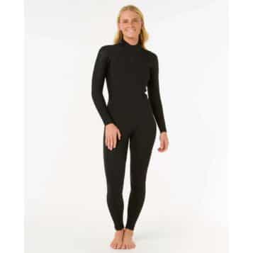 Rip Curl Women's 3/2mm Dawn Patrol Back Zip Black