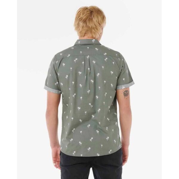 Alternative view of Rip Curl Men's Paradise Palms Short Sleeve Shirt Cactus Green