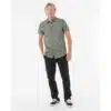 Rip Curl Men's Paradise Palms Short Sleeve Shirt Cactus Green - Image 4