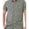 Rip Curl Men's Paradise Palms Short Sleeve Shirt Cactus Green - Image 5