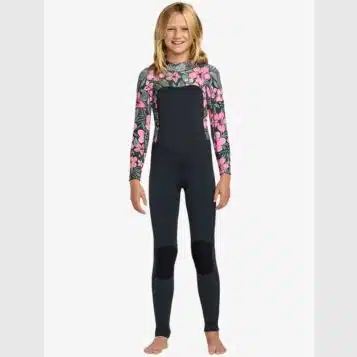 Roxy Youth 3/2mm Swell Natural Back Zip Elec Pink