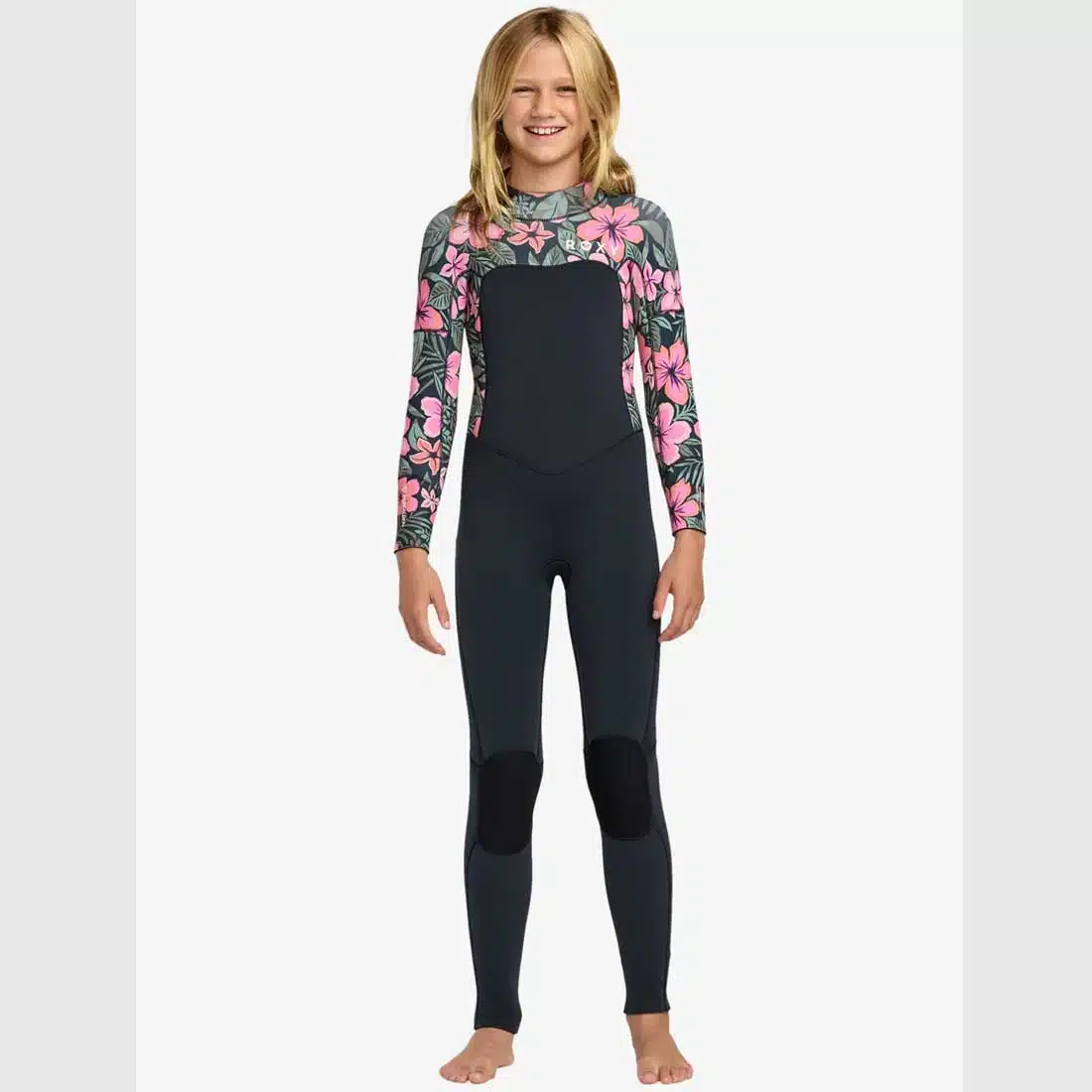 Roxy Youth 3/2mm Swell Natural Back Zip Elec Pink