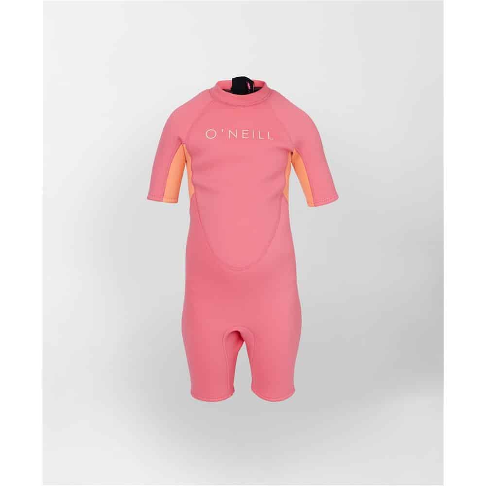 O'Neill Toddler 2mm Reactor Back Zip Pink Pop