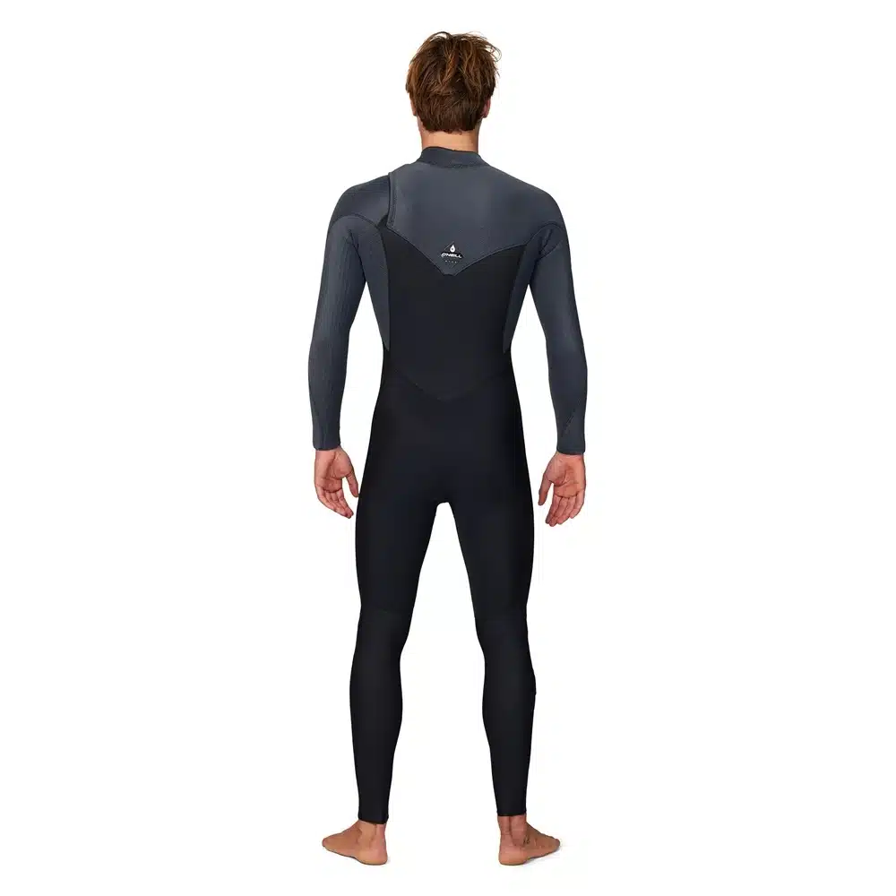 O'Neill Men's 3/2+ Hyperfreak Chest ZIp Wetsuit Black/Graphite 2 O'Neill Men's 3/2+ Hyperfreak Chest ZIp Wetsuit Black/Graphite - Image 2