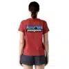 Patagonia Women's P-6 Logo Responsibility Tee Red - Image 4