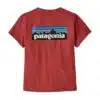 Patagonia Women's P-6 Logo Responsibility Tee Red - Image 2