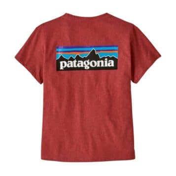 Alternative view of Patagonia Women's P-6 Logo Responsibility Tee Red
