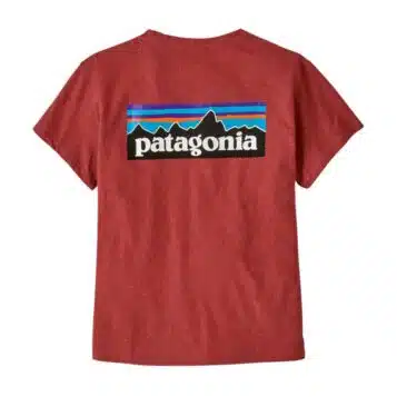 Alternative view of Patagonia Women's P-6 Logo Responsibility Tee Red