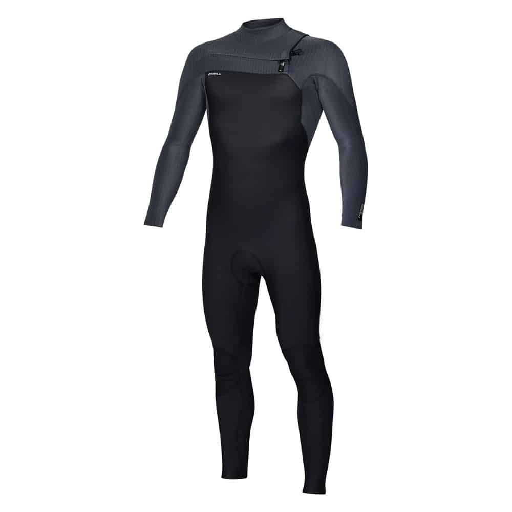 O'Neill Men's 3/2+ Hyperfreak Chest ZIp Wetsuit Black/Graphite