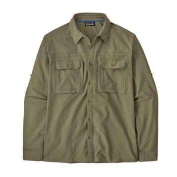 Patagonia Men's L/S Self Guided Sun Shirt River Rock Green