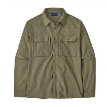 Patagonia Men's L/S Self Guided Sun Shirt River Rock Green