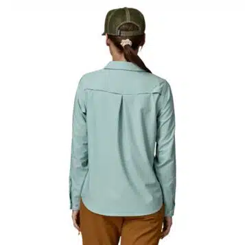 Alternative view of Patagonia Women's L/S Self Guided Sun Shirt Thermal Blue