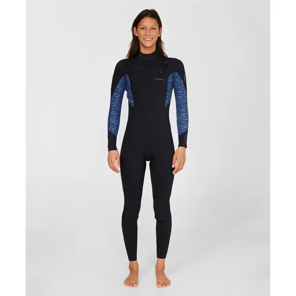 O'Neill Women's 3/2mm Bahia Chest Zip Jungle Surf