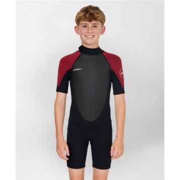 O'Neill Youth 2/2mm Reactor 2 Back Zip Maroon