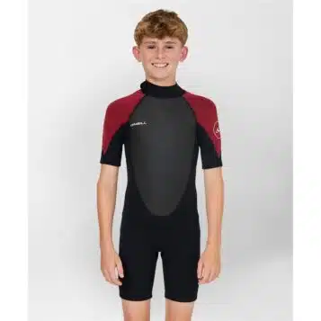 O'Neill Youth 2/2mm Reactor 2 Back Zip Maroon