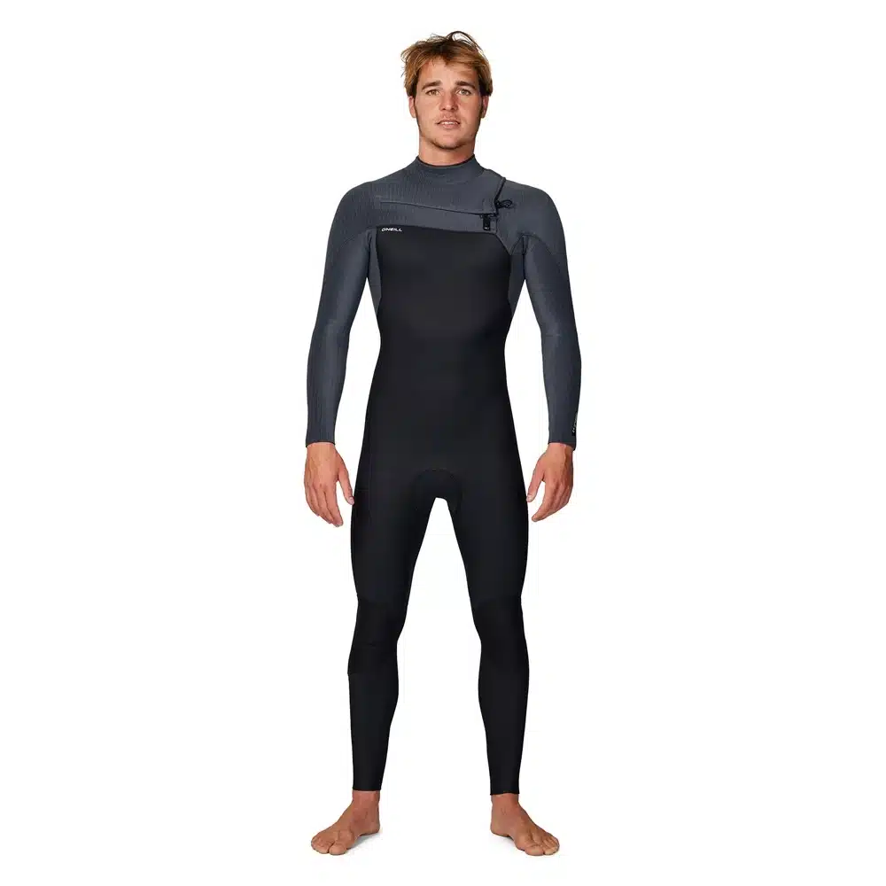 O'Neill Men's 3/2+ Hyperfreak Chest ZIp Wetsuit Black/Graphite 3 O'Neill Men's 3/2+ Hyperfreak Chest ZIp Wetsuit Black/Graphite - Image 3