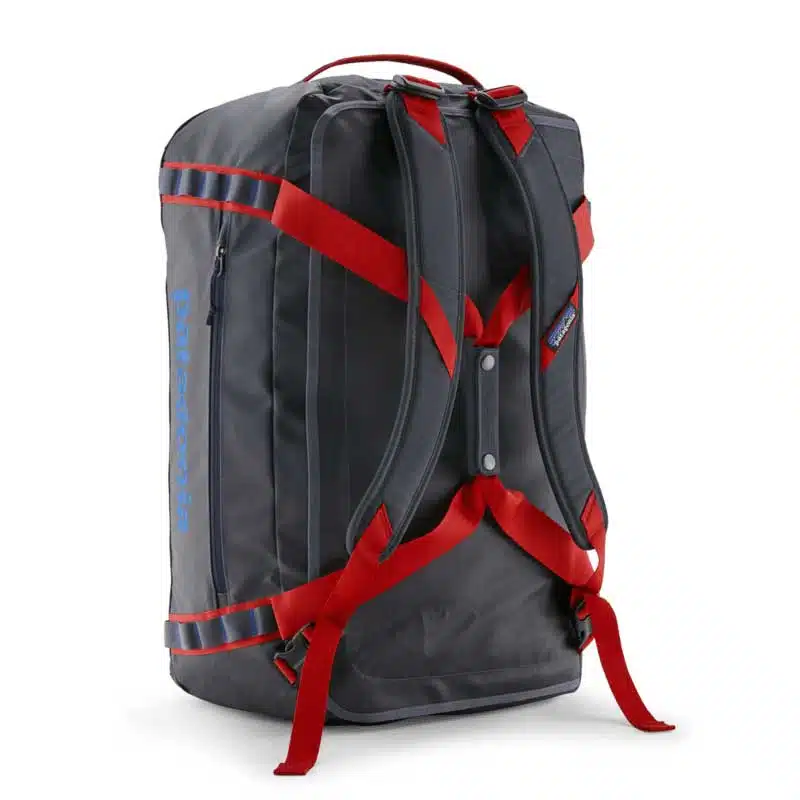 Patagonia Black Hole Duffel 55L Smolder Blue w/Amanita Red 4 Patagonia Black Hole Duffel 55L Smolder Blue w/Amanita Red - Image 4
