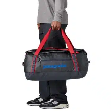 Alternative view of Patagonia Black Hole Duffel 55L Smolder Blue w/Amanita Red