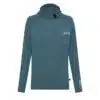 FCS Essential Hooded LS Rash Vest Heather Tidal Teal