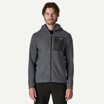 Alternative view of Patagonia Men's R1 Air Full-Zip Hoody Smoulder Blue