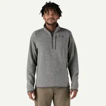 Patagonia Men's Better Sweater 1/4 Zip Stone