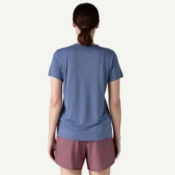 Alternative view of Patagonia Women's Cap Cool Daily Graphic Shirt Blue X-Dye