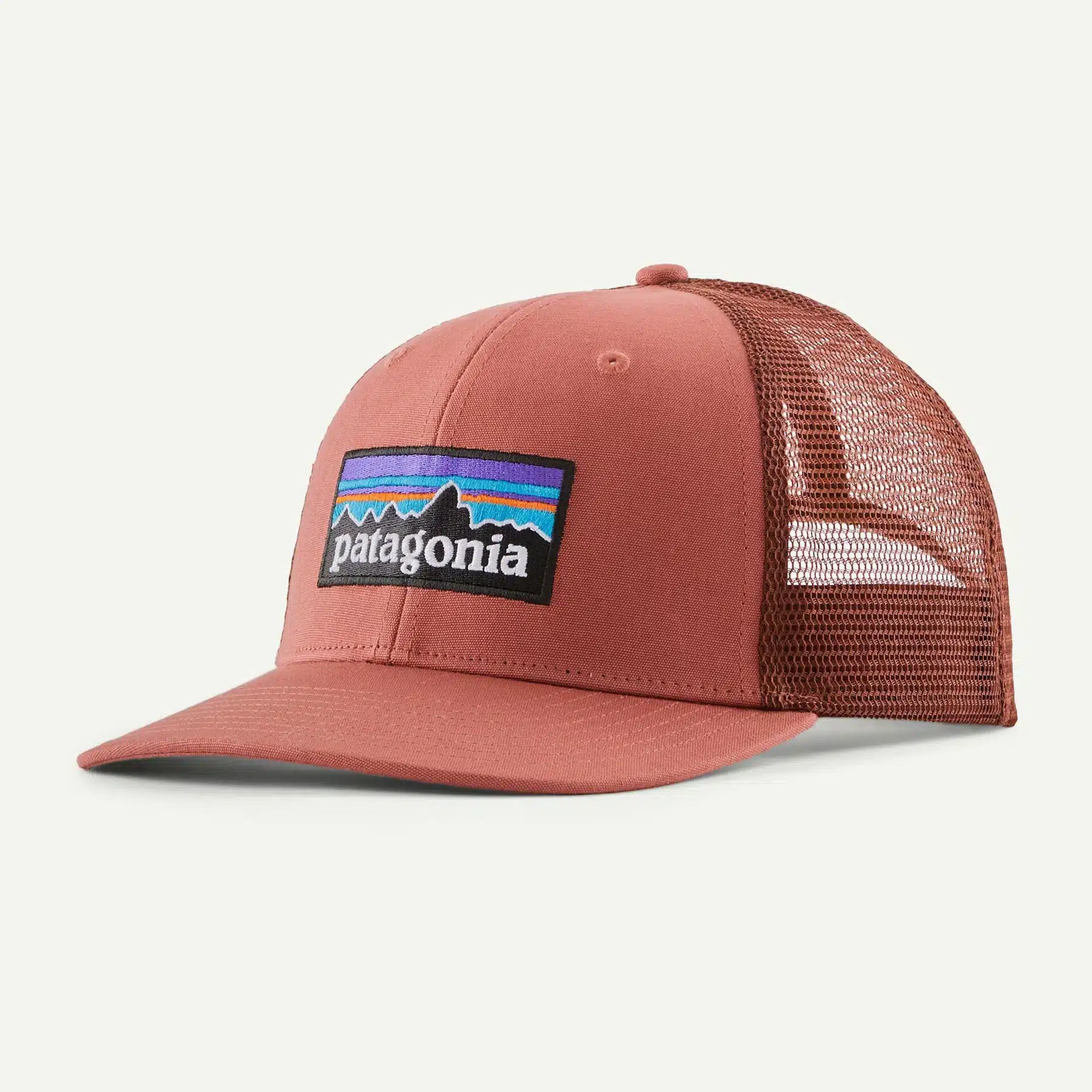 Patagonia P-6 Logo Trucker Hat Potters Red 1 Patagonia P-6 Logo Trucker Hat Potters Red