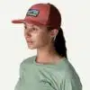 Patagonia P-6 Logo Trucker Hat Potters Red 4 patagonia red trucker hat2