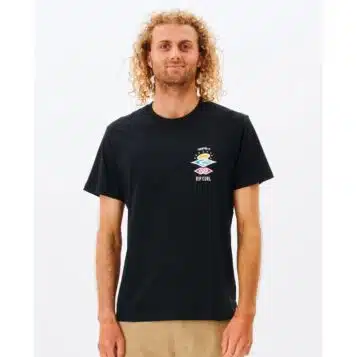 Rip Curl Search Icon Tee Black