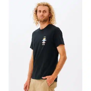 Alternative view of Rip Curl Search Icon Tee Black