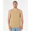 Rip Curl Men's Plain Tank Khaki Rock