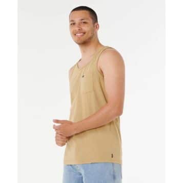 Alternative view of Rip Curl Men's Plain Tank Khaki Rock