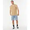 Rip Curl Men's Plain Tank Khaki Rock - Image 4
