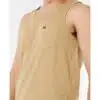 Rip Curl Men's Plain Tank Khaki Rock - Image 5