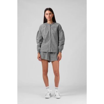 Alternative view of RPM Women's Olive Blouse Black Stripe