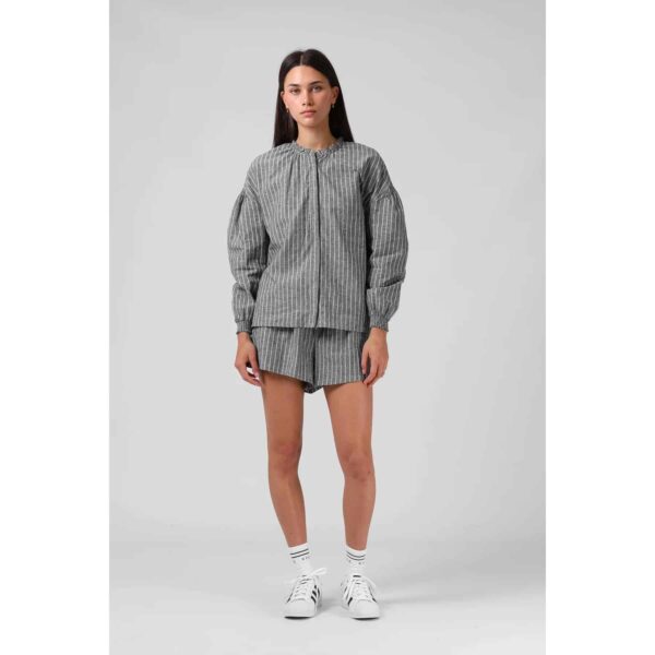 Alternative view of RPM Women's Olive Blouse Black Stripe