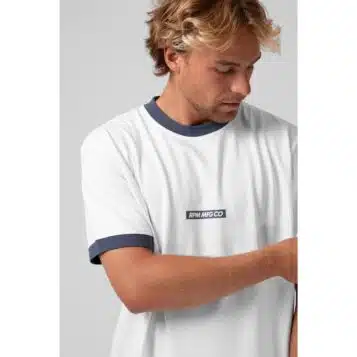 Alternative view of RPM Men's Ringer Tee White