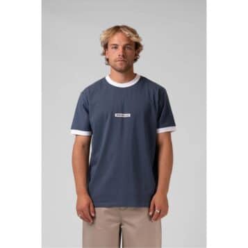 RPM Men's Ringer Tee Slate Blue