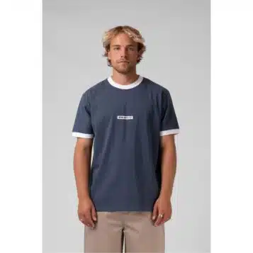 RPM Men's Ringer Tee Slate Blue