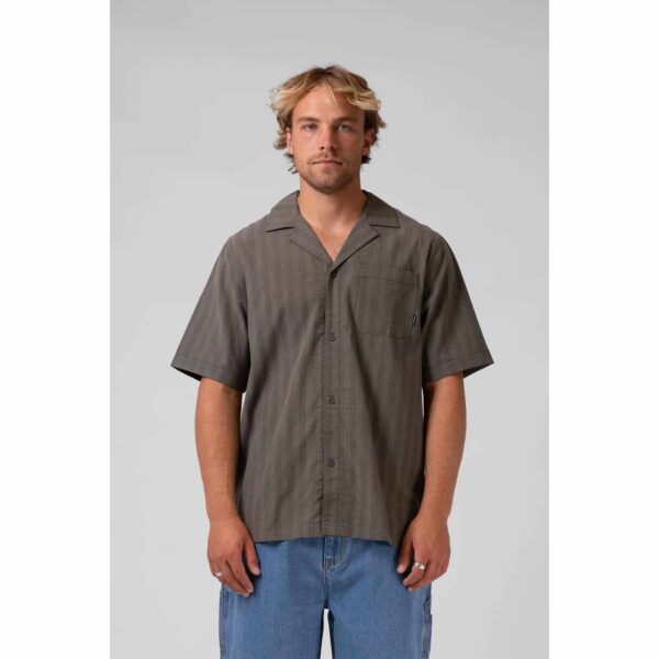 RPM Men's Silk Baller Shirt Taupe