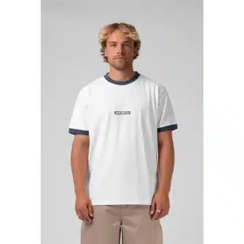RPM Men's Ringer Tee White