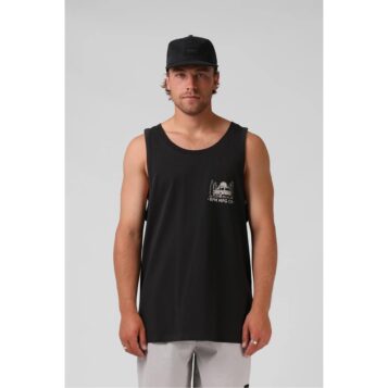 RPM Men's Land Cruiser Singlet Old Black