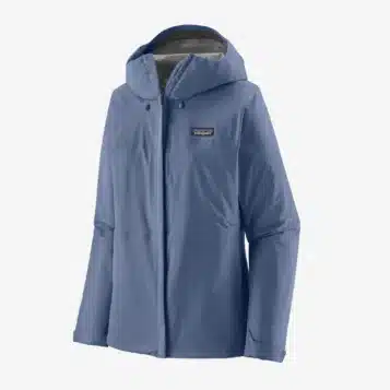 Light blue waterproof jacket with hood, Torrentshell