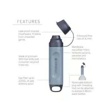 Alternative view of LifeStraw Peak Series SOLO