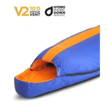 Alternative view of One Planet Sleeping Bag Sonder -5 Blue/Mango