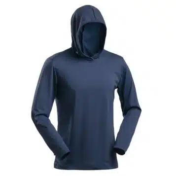 Earth Sea Sky Men's Silk Weight Sun Hoodie Dusky Blue